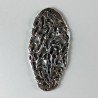 Connettore In Zama Forma Ovale Filigrana Ossidata 28X58mm-Argentato 1pz