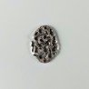 Connettore In Zama Forma Ovale Filigrana Ossidata 22X30mm-Argentato 1pz