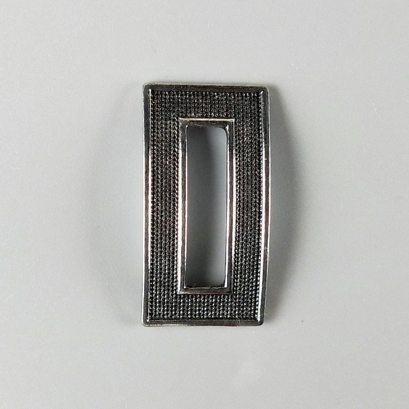 Connettore In Zama Forma Rettangolo Curvato Ossidato 21X41mm-Argentato 1pz