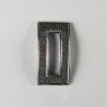 Connettore In Zama Forma Rettangolo Curvato Ossidato 21X41mm-Argentato 1pz