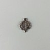 Ciondolo In Zama Forma Albero Della Vita Ossidata 16X20mm-Argentato 1pz