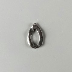 Connettore In Zama Forma Gocce 15X24mm-Argentato 1pz