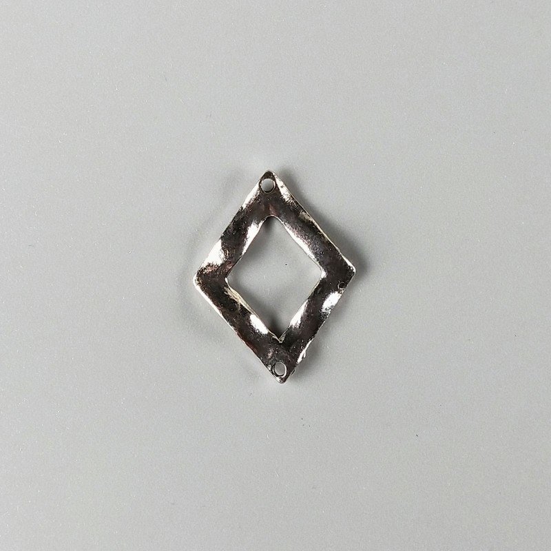 Connettore In Zama Forma Rombo 20X27-Argentato 1pz