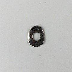Connettore In Zama Forma Ovale Ossidato 16X20mm-Argentato 1pz