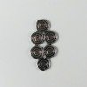 Connettore In Zama Forma Fantasia Ossidata Lavorato 21X41mm-Argentato 1pz