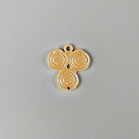 Connettore In Zama Opaco Forma Fantasia 21X23mm-Dorato 1pz