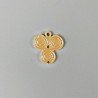 Connettore In Zama Opaco Forma Fantasia 21X23mm-Dorato 1pz