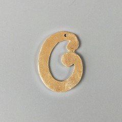 Connettore In Zama Opaco Forma Fantasia 35X25mm-Dorato 1pz