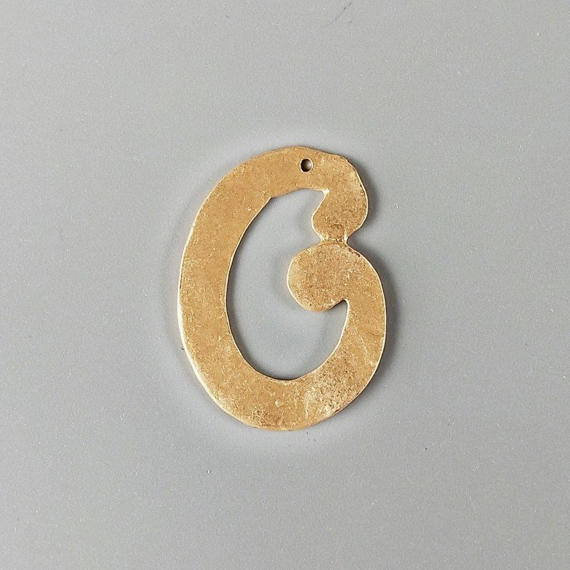 Connettore In Zama Opaco Forma Fantasia 35X25mm-Dorato 1pz