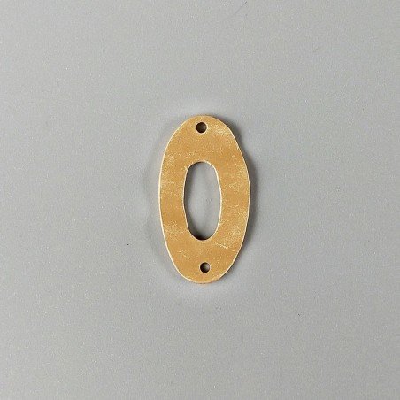 Connettore In Zama Forma Ovale Battuto 16X29mm-Dorato 1pz