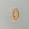 Connettore In Zama Forma Ovale Battuto 16X29mm-Dorato 1pz