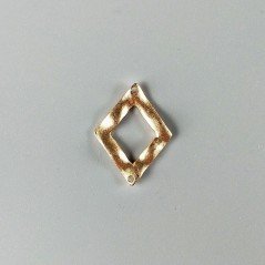 Connettore In Zama Forma Rombo 27X21mm-Dorato 1pz