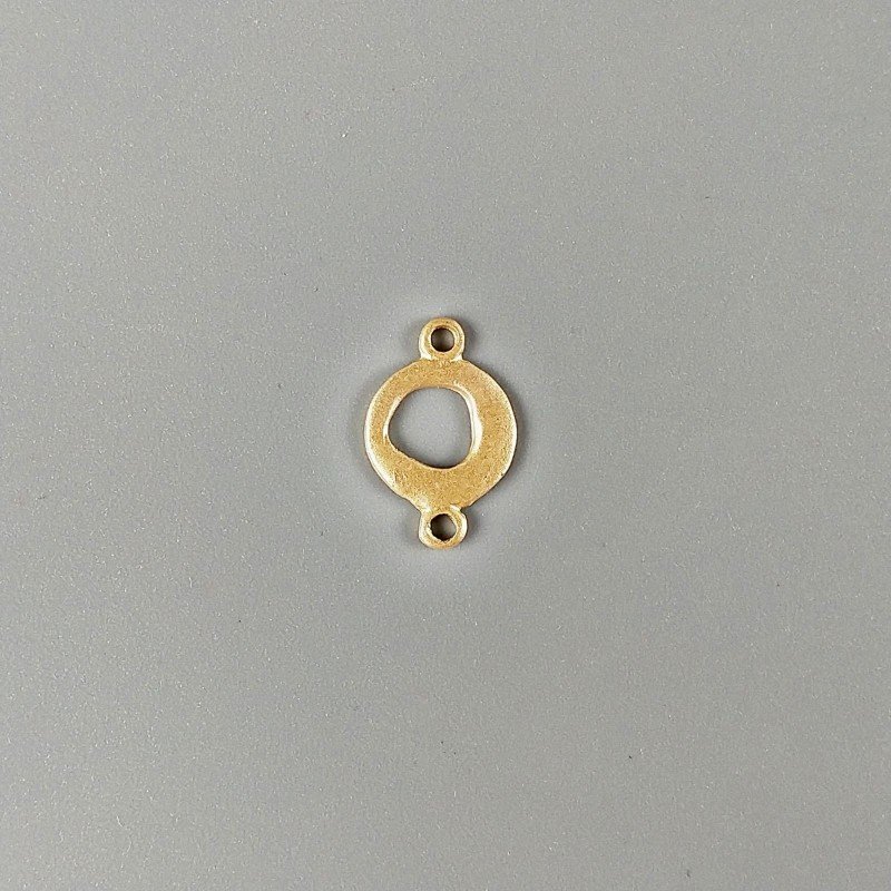 Connettore In Zama Opaco Forma Fantasia 18X12mm-Dorato 1pz Connettore In Zama Opaco Forma Fantasia 18X12mm-Dorato 1pz