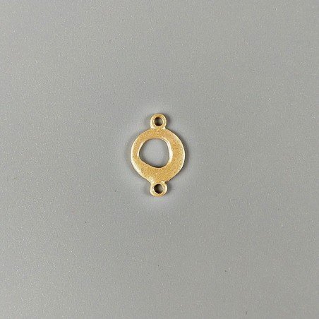 Connettore In Zama Opaco Forma Fantasia 18X12mm-Dorato 1pz