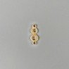 Connettore In Zama Opaco Forma Doppio Gancio 21X07mm-Dorato 1pz