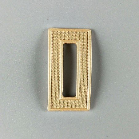 Connettore In Zama Opaco Forma Rettangolo Curvato 42X21mm-Dorato 1pz