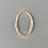 Connettore In Zama Opaco Forma Cerchio Ovale 25X38mm-Dorato 1pz