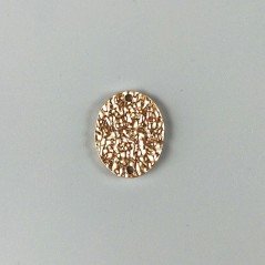 Connettore In Zama Opaco Forma Ovale Martellato 18X24mm-Dorato 1pz