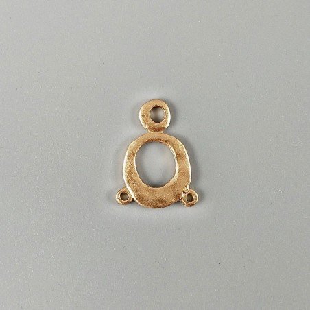 Connettore In Zama Opaco Forma Fantasia 25X19mm-Dorato 1pz