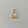 Connettore In Zama Opaco Forma Fantasia 25X19mm-Dorato 1pz