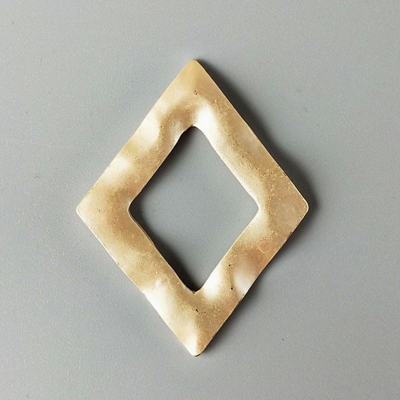 Connettore In Zama Opaco Forma Rombo 41X51mm-Dorato 1pz