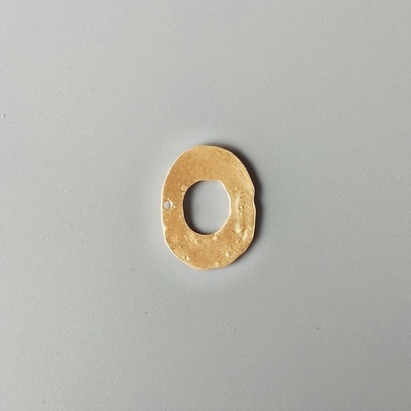 Ciondolo In Zama Forma Ovale 16X21mm-Dorato 1pz