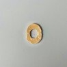 Ciondolo In Zama Forma Ovale 16X21mm-Dorato 1pz