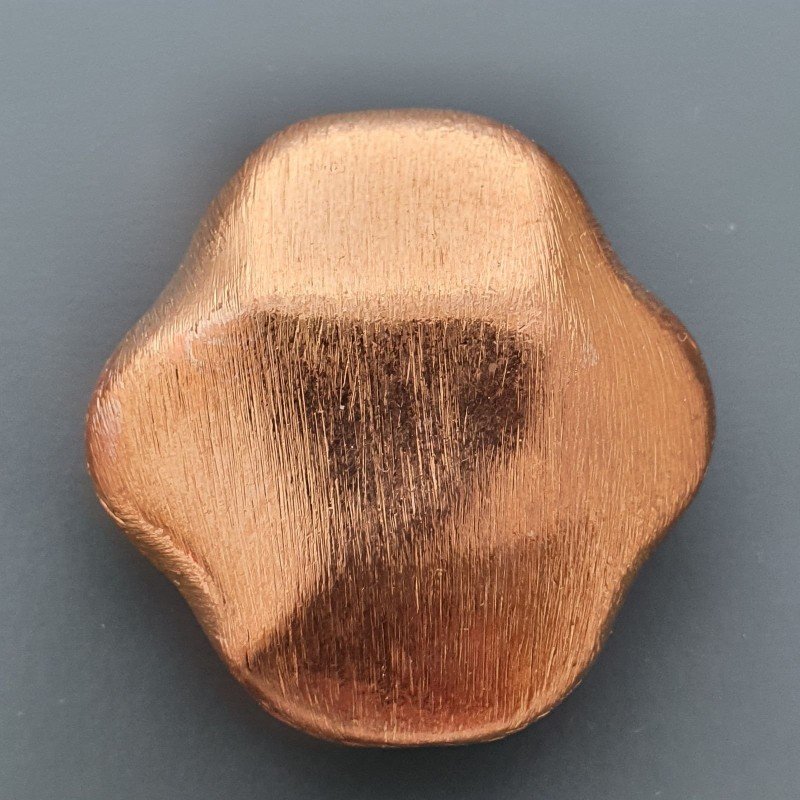 Distanziatore In Ottone Forma Fantasia Satinato 33X33mm-Ramato 1pz