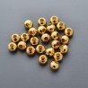 Distanziatore In Ottone Forma Tondo Liscio 04mm-Dorato 48pz