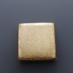 Distanziatore In Ottone Forma Quadrata Satinata 22mm-Dorato1pz