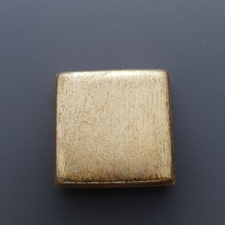 Distanziatore In Ottone Forma Quadrata Satinata 22mm-Dorato1pz