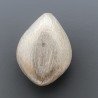 Distanziatore Di Ottone Forma Goccia Satinata 18X23mm-Argentato 1pz