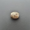Distanziatore In Ottone Forma Ovale Diamantata 08X10mm-Argentato 1pz