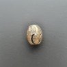 Distanziatore In Ottone Forma Ovale Diamantata 08X10mm-Argentato 1pz