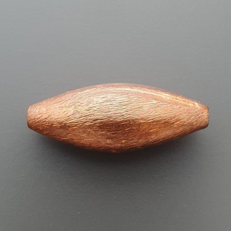 Distanziatore Di Ottone Forma Riso Satinato 12X31mm-Ramato 1pz
