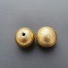 Distanziatore In Ottone Forma Tondo Satinata 12mm-Dorato 1pz