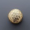 Distanziatore In Ottone Forma Tondo Piatto Lavorata Antico Tribal 17mm-Dorato 1pz