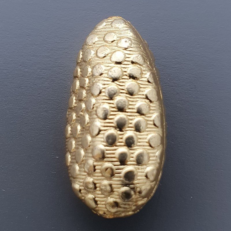 Distanziatore In Ottone Forma Gocce Lavorato Antico Tribal 13X25mm-Dorato 1pz
