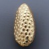 Distanziatore In Ottone Forma Gocce Lavorato Antico Tribal 13X25mm-Dorato 1pz