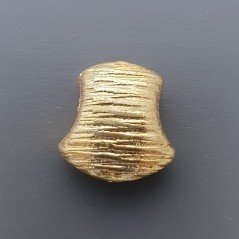 Distanziatore In Ottone Forma Fantasia Incisa15X16mm-Dorato 1pz