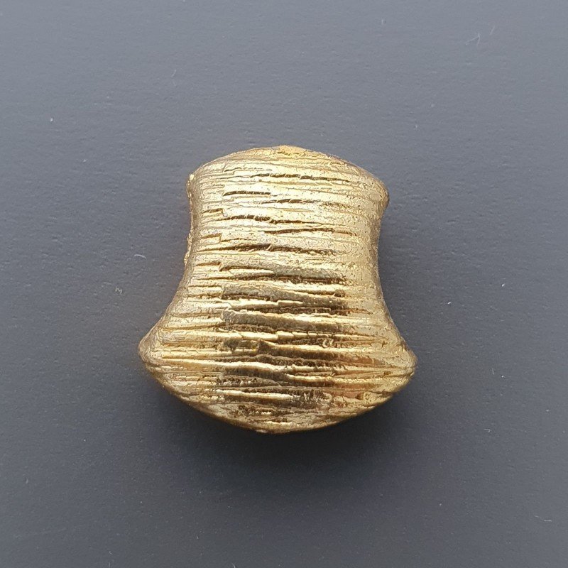 Distanziatore In Ottone Forma Fantasia Incisa15X16mm-Dorato 1pz