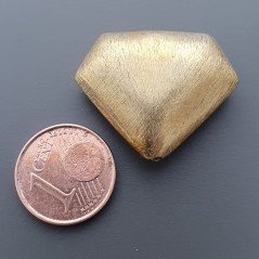 Distanziatore In Ottone Forma Diamante Satinato 20X26mm-Dorato 1pz