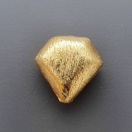 Distanziatore In Ottone Forma Diamante Satinato 15X16mm-Dorato 1pz