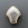 Distanziatore In Ottone Forma Pesce Satinato 18x23mm-Argentato 1pz