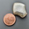 Distanziatore In Ottone Forma Pesce Satinato 18x23mm-Argentato 1pz