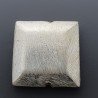 Distanziatore In Ottone Forma Quadrato Satinata Piatto 22mm-Argentato 1pz