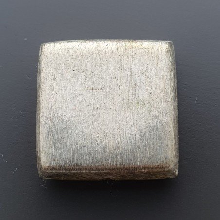 Distanziatore In Ottone Forma Quadrato Satinata Piatto 20mm-Argentato 1pz