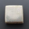 Distanziatore In Ottone Forma Quadrato Satinata Piatto 20mm-Argentato 1pz