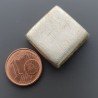 Distanziatore In Ottone Forma Quadrato Satinata Piatto 20mm-Argentato 1pz