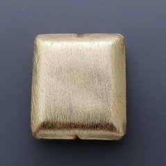 Distanziatore In Ottone Forma Quadrata Satinato 24X27mm-Dorato 1pz